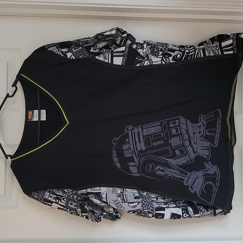 Star Wars Scrub top 2xl 65% polyester 35% cotton